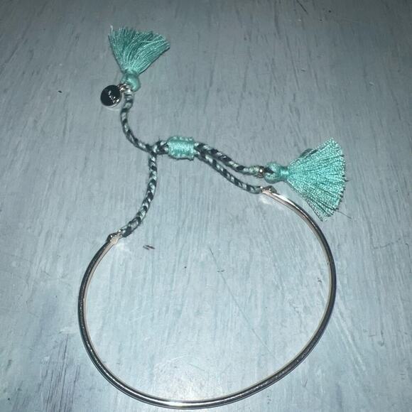 Stella & Dot Fete Gold/blue/aqua Bracelet -So Cute! - Picture 4 of 7